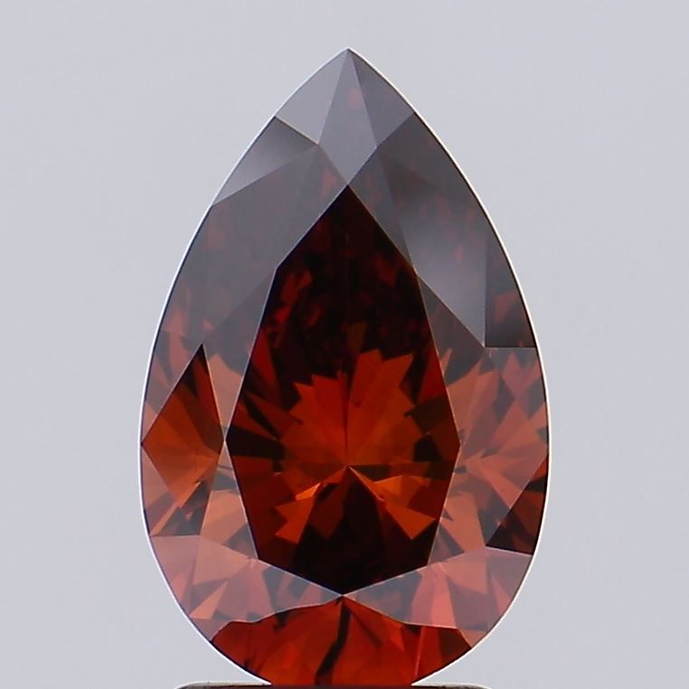 Pear Fancy Deep Orange Lab-grown Diamond 2.22ct VS1 loose diamond