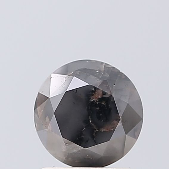 Round Salt And Pepper Natural Diamond 1.68ct VS1 loose diamond