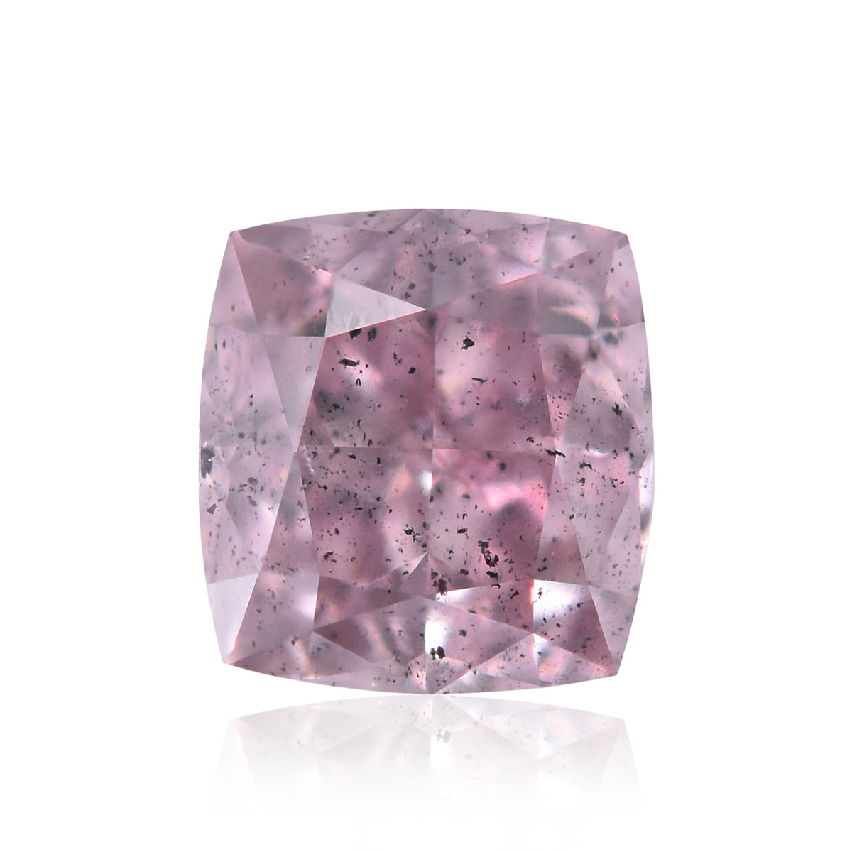 Cushion Fancy Pink Purple Natural Diamond 0.71ct loose diamond