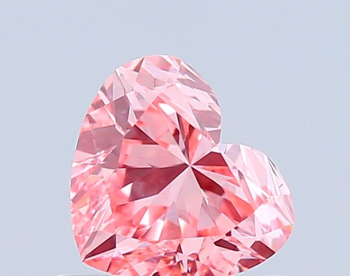 Heart Fancy Vivid Pink Lab-grown Diamond 0.67ct VS1 loose diamond