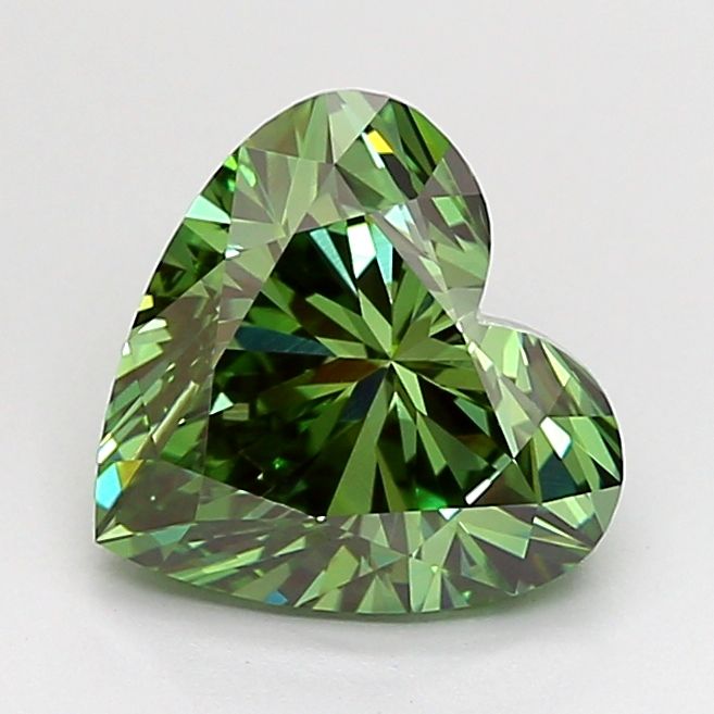 Heart Fancy Vivid Green Lab-grown Diamond 2.05ct VVS2 loose diamond