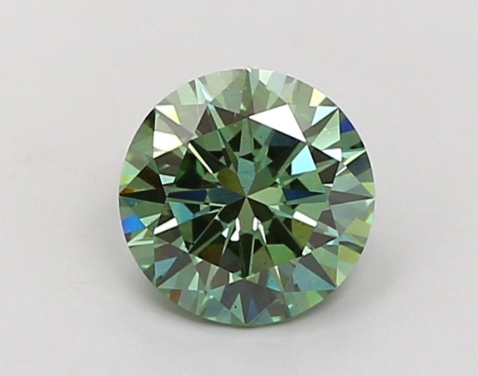 Round Fancy Vivid Green Lab-grown Diamond 1.51ct VS2 loose diamond