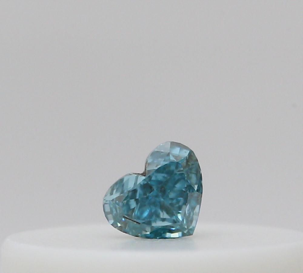 Heart Fancy Deep Blueish Green Natural Diamond 0.03ct loose diamond