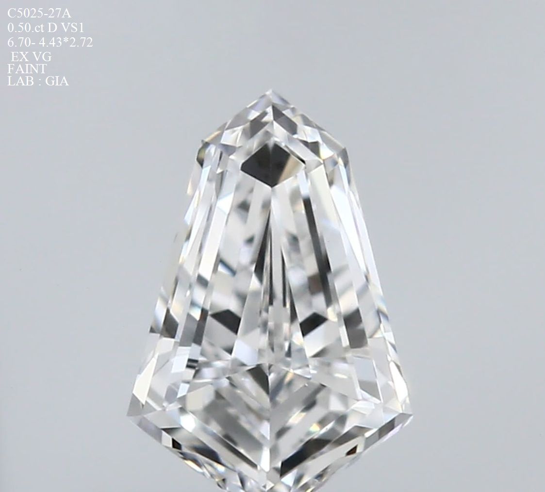 Kite Natural Diamond 0.50ct D VS1