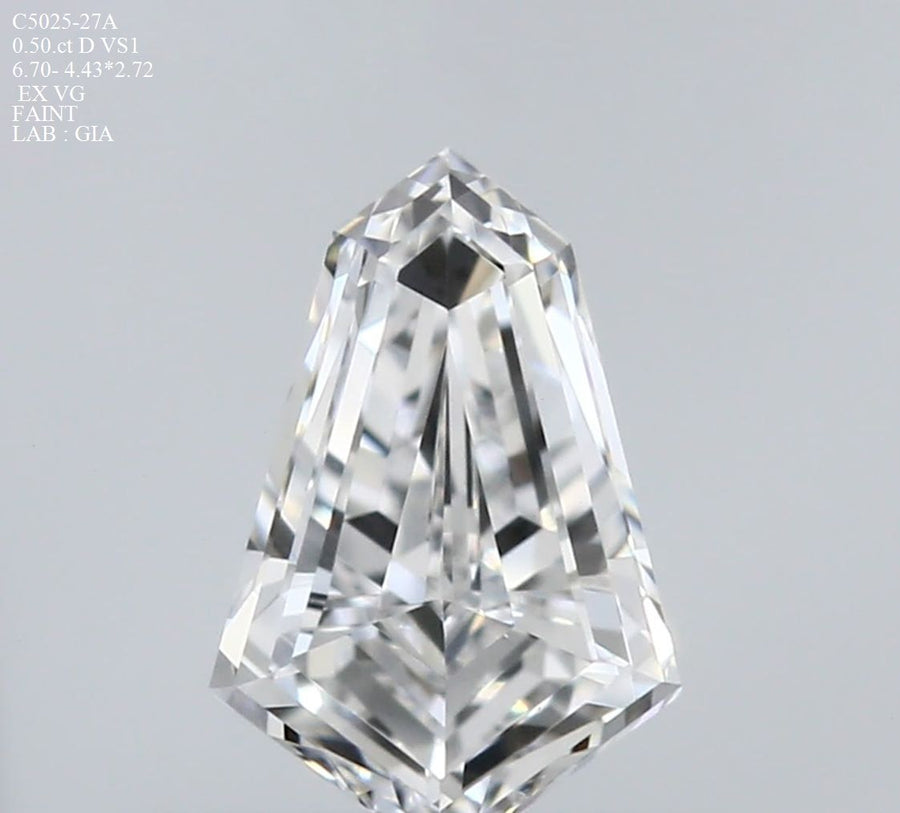 Kite Natural Diamond 0.50ct D VS1