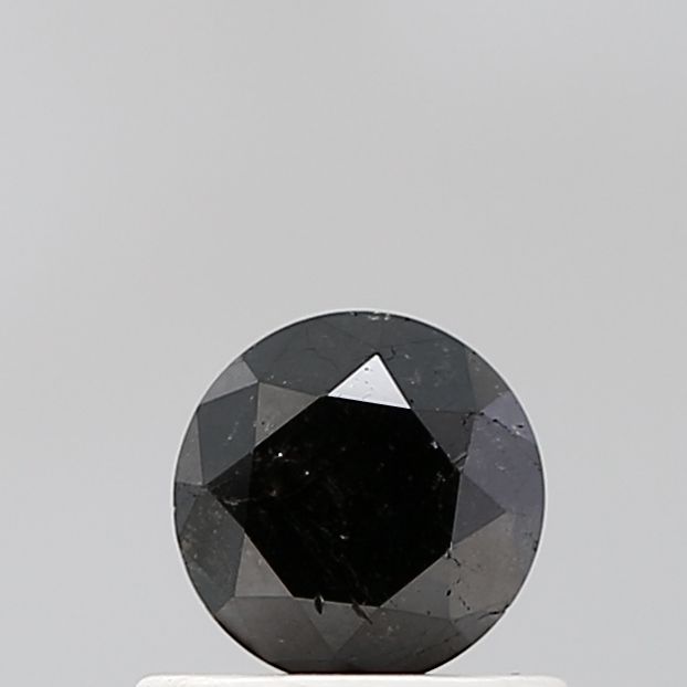 Round Black Natural Diamond 0.58ct VS2 loose diamond
