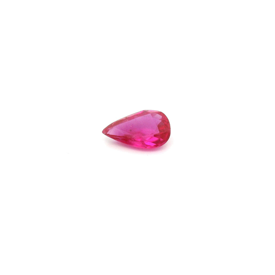 Pear Red Ruby 0.39ct loose gemstone