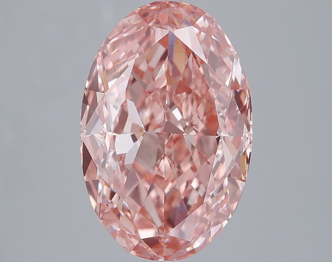 Oval Fancy Vivid Pink Lab-grown Diamond 5.01ct VS1 loose diamond