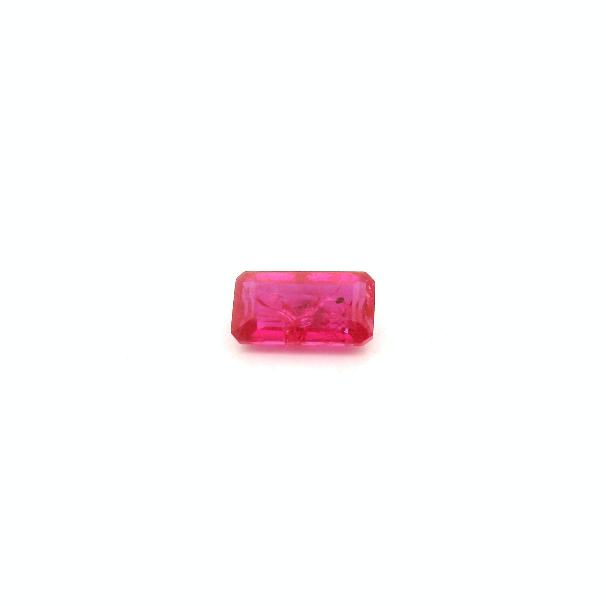 Octagonal Red Ruby 0.54ct loose gemstone