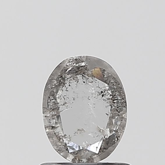 Oval Salt And Pepper Natural Diamond 0.48ct VVS2 loose diamond