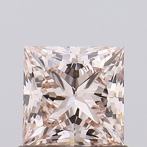 Princess Fancy Light Brown Lab-grown Diamond 0.71ct VVS2 loose diamond