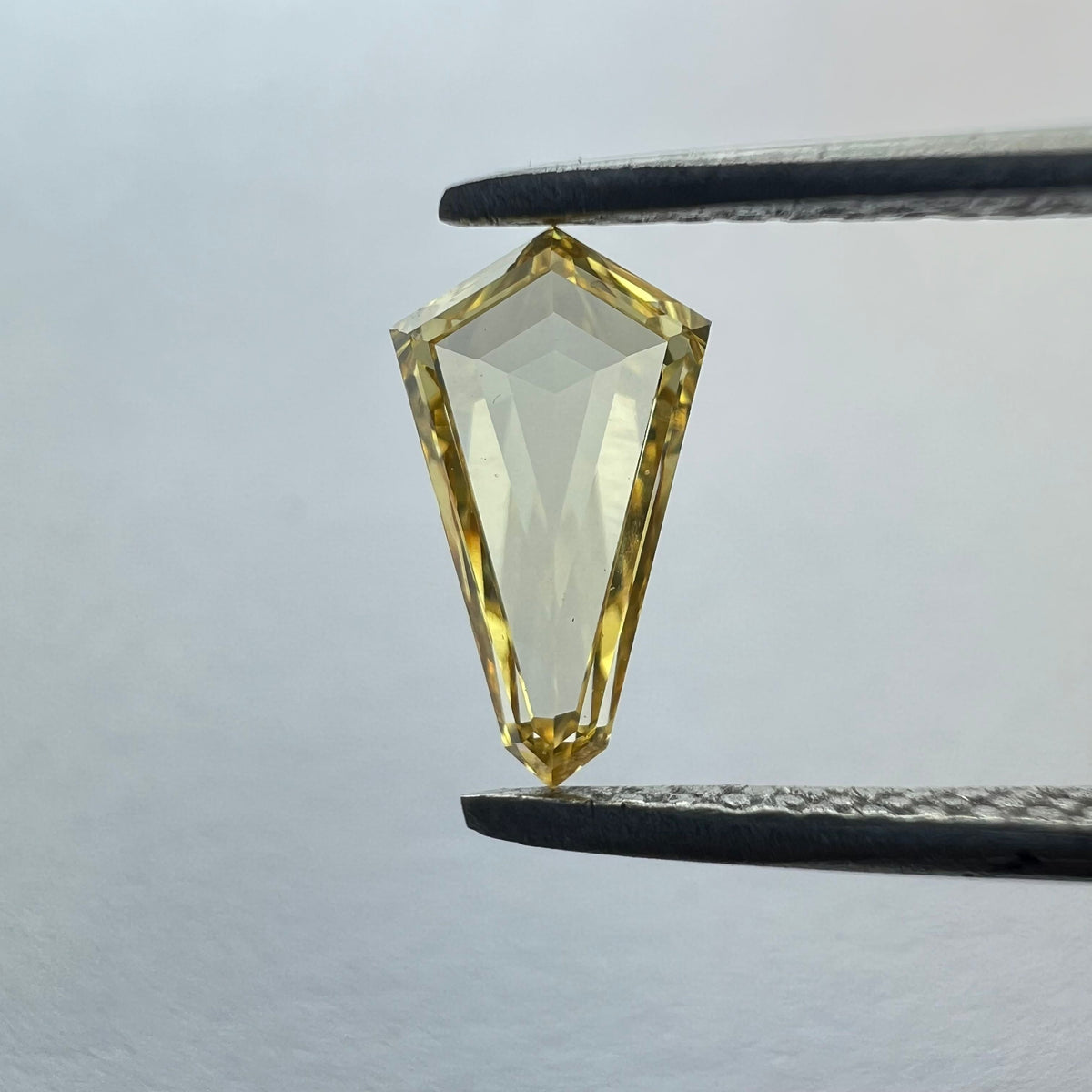 Trilliant Yellow Lab-grown Diamond 0.61ct VVS2 loose diamond