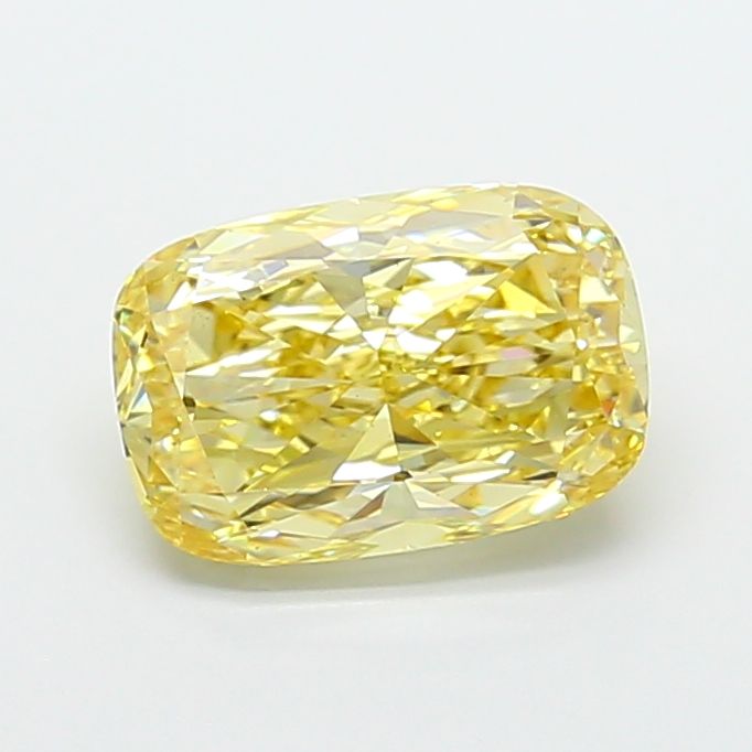 Cushion Fancy Intense Yellow Lab-grown Diamond 3.53ct VS1 loose diamond
