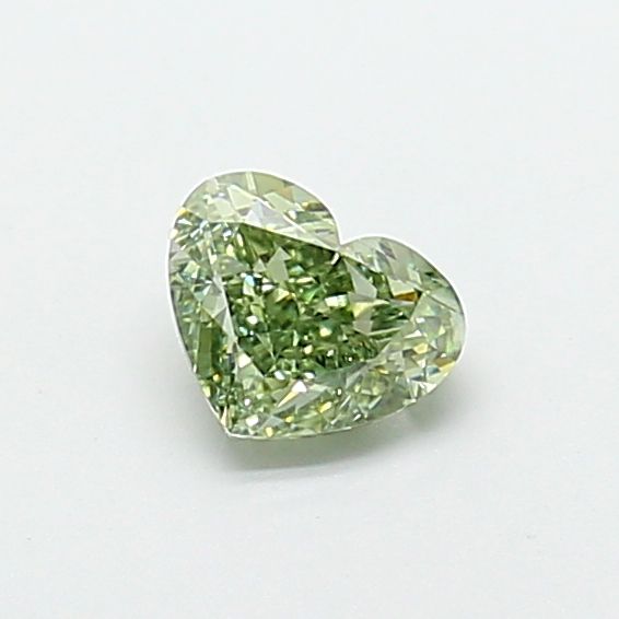 Heart Fancy Vivid Green Lab-grown Diamond 1.01ct VS1 loose diamond