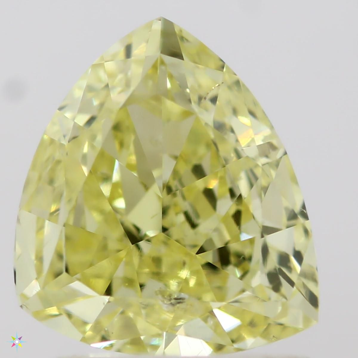 Trilliant Fancy Intense Yellow Natural Diamond 1ct SI2 loose diamond