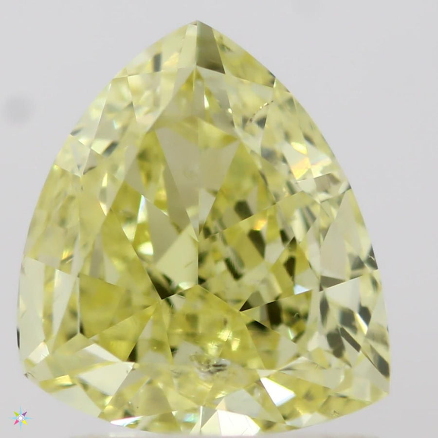 Trilliant Fancy Intense Yellow Natural Diamond 1ct SI2 loose diamond