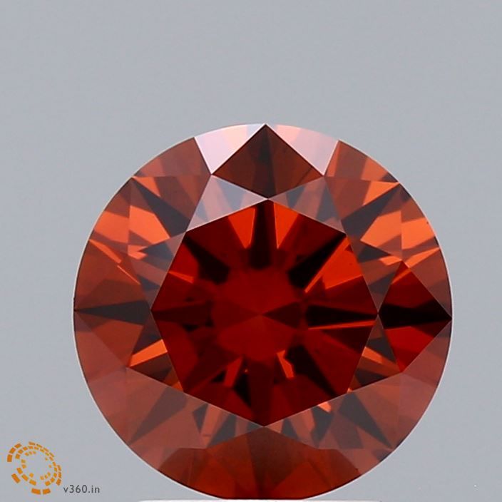 Round Fancy Deep Orange Lab-grown Diamond 2.01ct VS1 loose diamond
