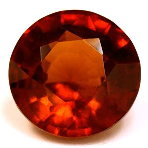 Round Orange Garnet 6.34ct loose gemstone