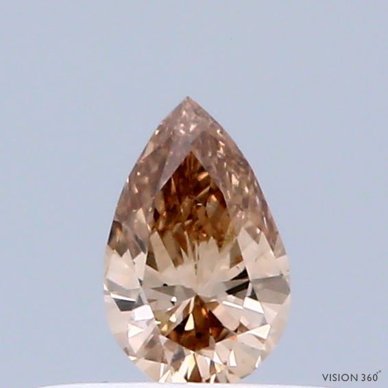 Pear Fancy Brown Natural Diamond 0.19ct SI1 loose diamond