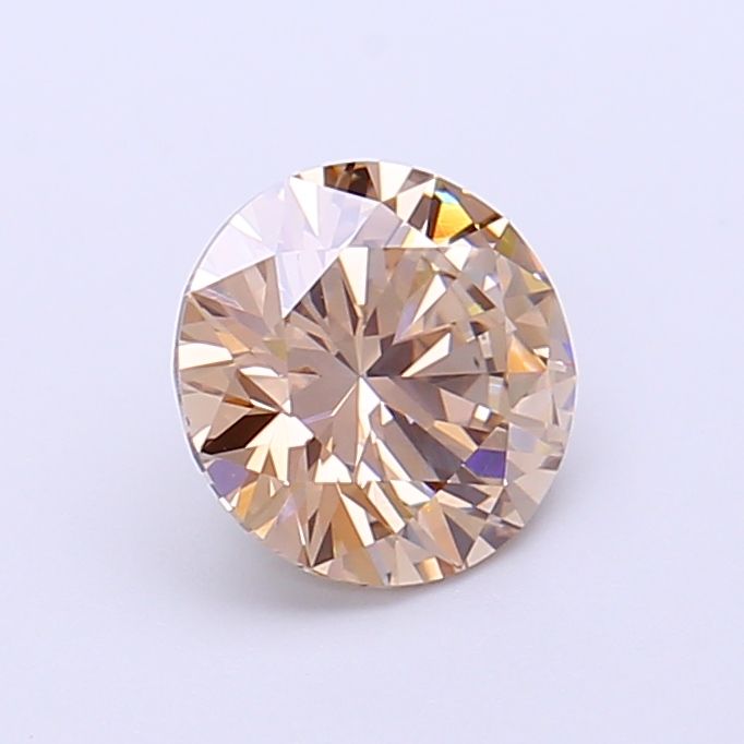 Round Very Light Brown Lab-grown Diamond 1.23ct VS1 loose diamond