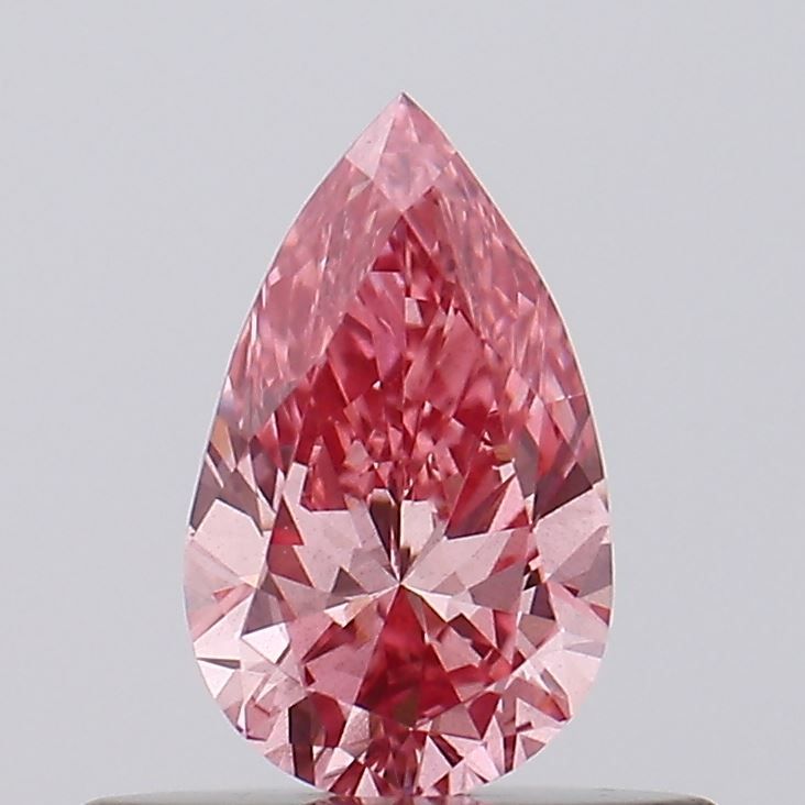 Pear Fancy Vivid Brownish Pink Lab-grown Diamond 0.35ct VS2 loose diamond
