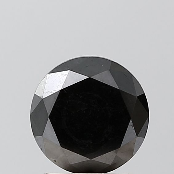 Round Black Natural Diamond 1.65ct VVS2 loose diamond