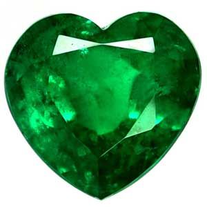 Heart Green Emerald 1.68ct loose gemstone