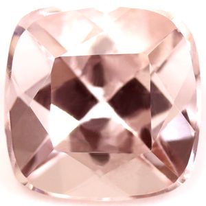 Cushion Pink Morganite 1.6ct loose gemstone