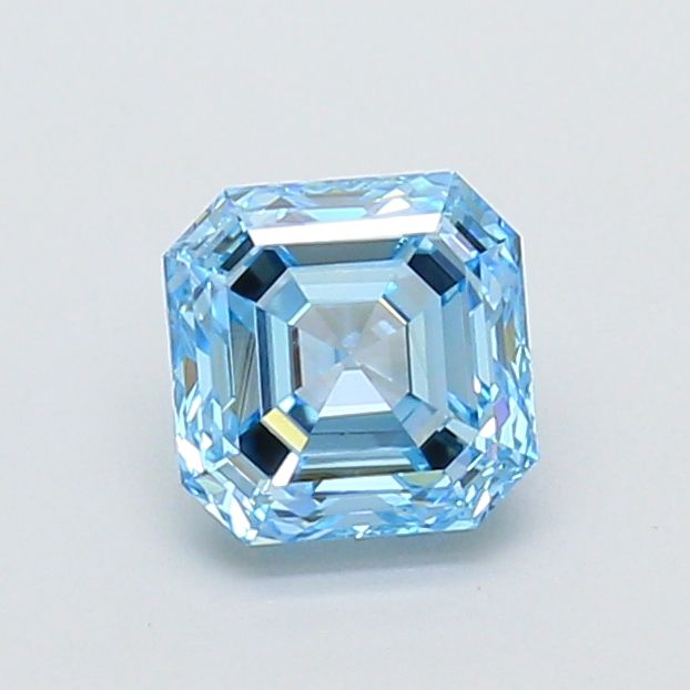 Square Emerald Fancy Vivid Blue Lab-grown Diamond 1.04ct VVS2 loose diamond