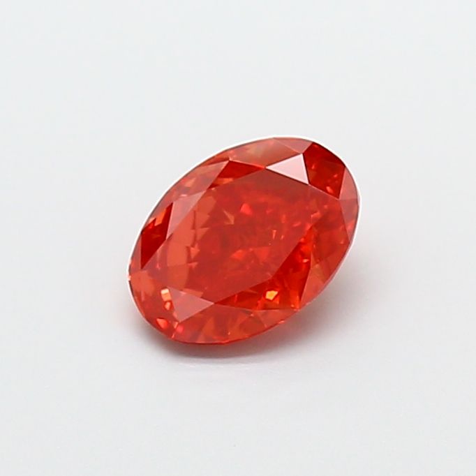 Oval Fancy Vivid Red Lab-grown Diamond 1.01ct VVS2 loose diamond