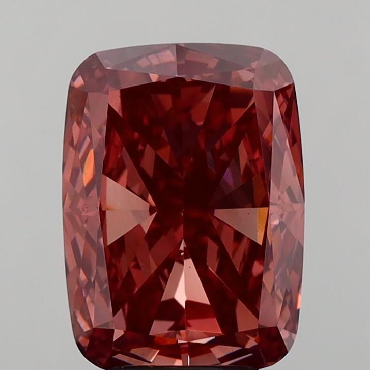 Cushion Fancy Deep Brownish Pink Lab-grown Diamond 5.21ct VS1 loose diamond