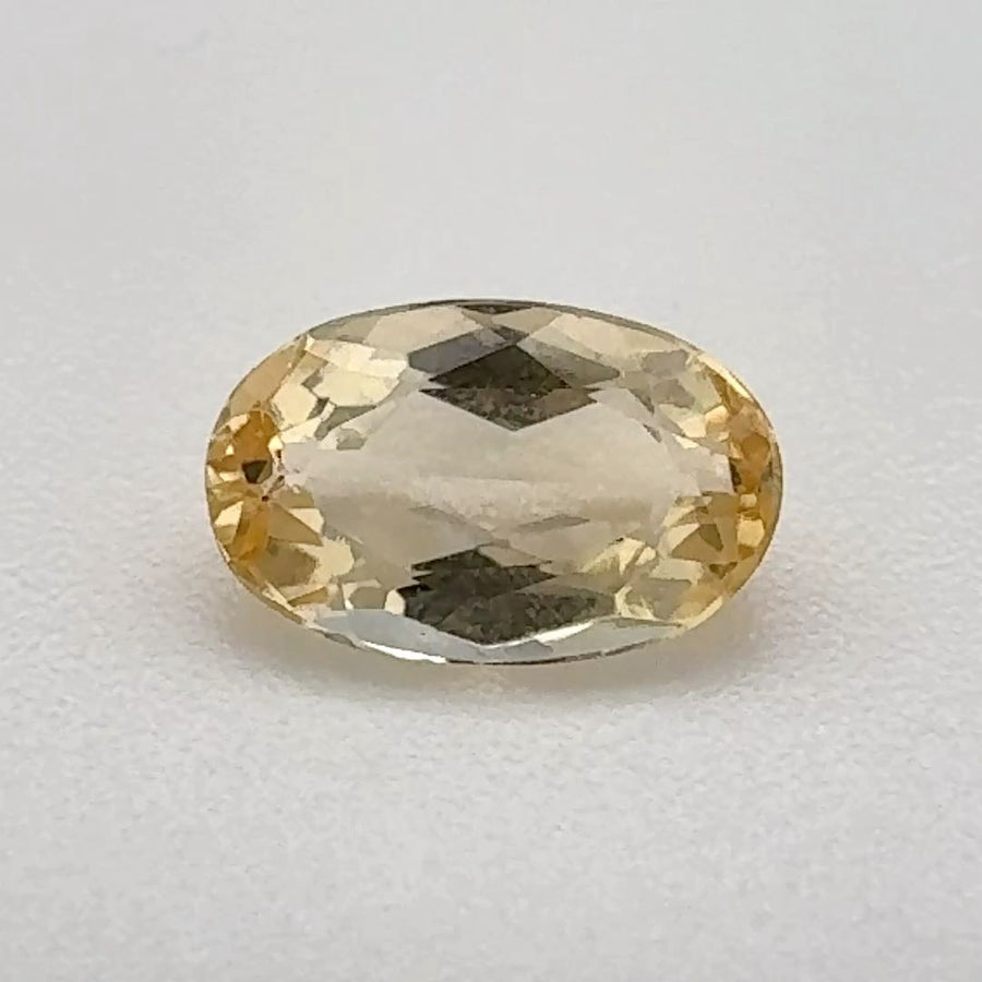 Oval Yellow Topaz 0.915ct loose gemstone