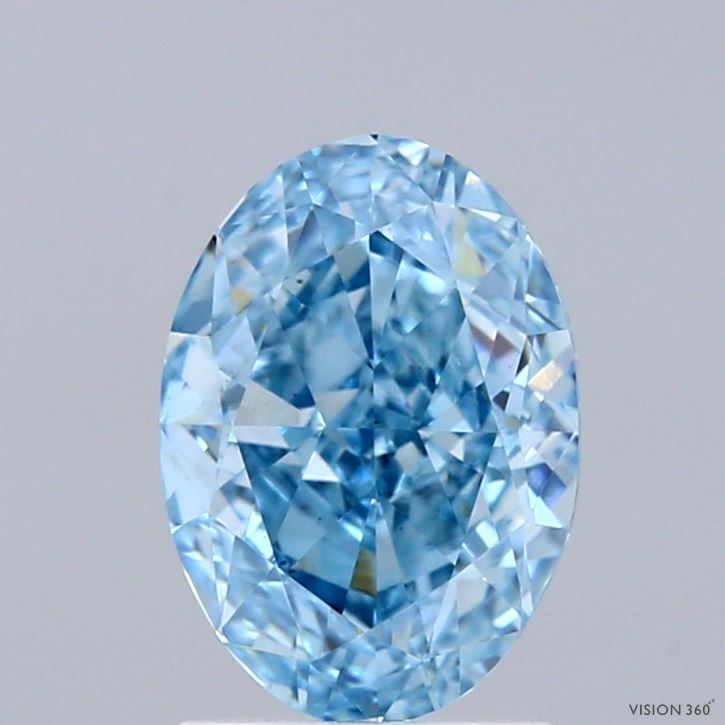 Oval Fancy Vivid Blue Lab-grown Diamond 2.08ct VS2 loose diamond