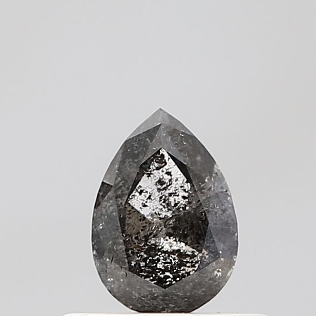 Pear Salt And Pepper Natural Diamond 0.49ct VS1 loose diamond