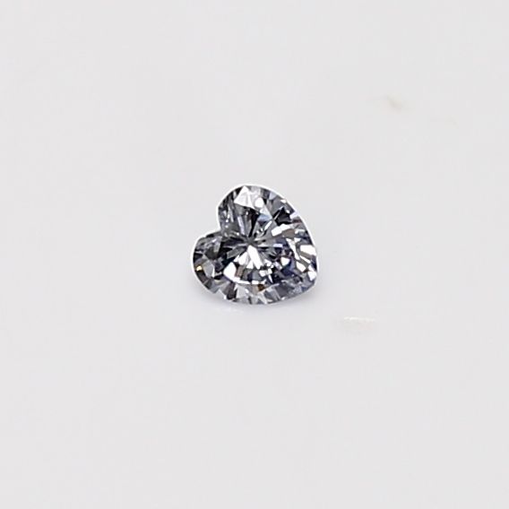 Heart Fancy Light Gray Natural Diamond 0.05ct loose diamond