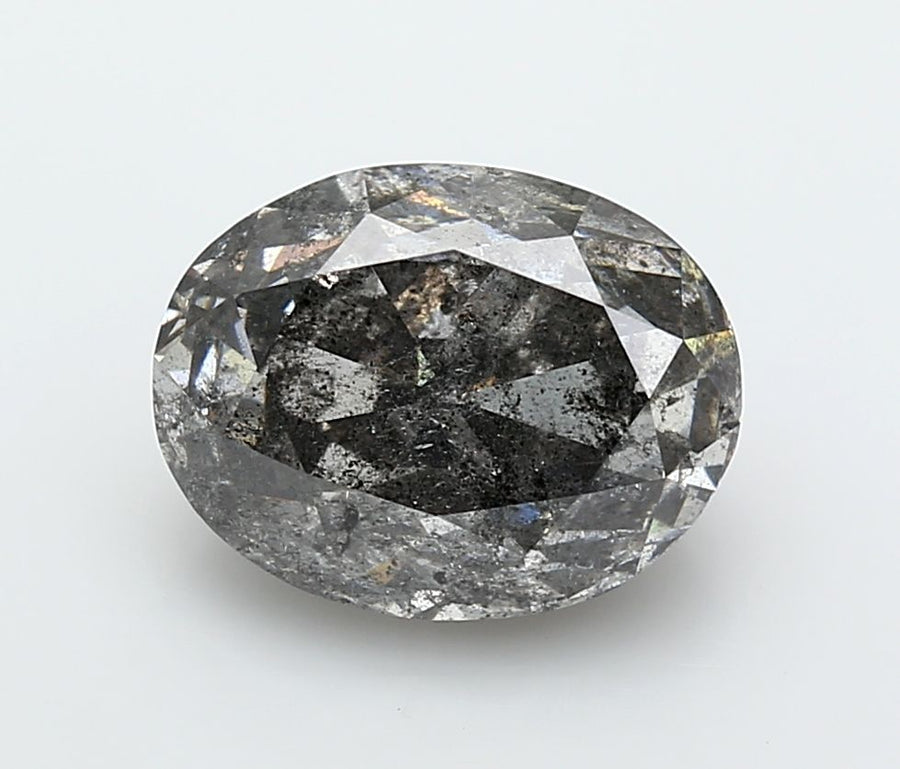 Oval Fancy Gray Natural Diamond 5.61ct I1 loose diamond