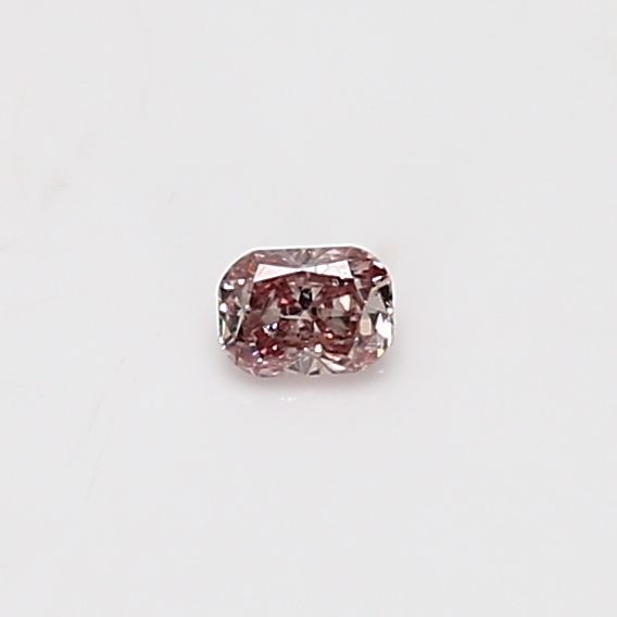 Cushion Fancy Orangey Pink Natural Diamond 0.1ct loose diamond