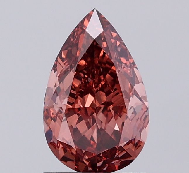 Pear Fancy Brown Lab-grown Diamond 1.57ct VVS2 loose diamond