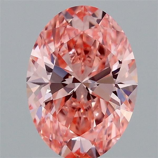 Oval Fancy Vivid Pink Lab-grown Diamond 1.51ct VVS2 loose diamond