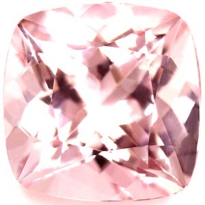 Cushion Pink Morganite 1.38ct loose gemstone