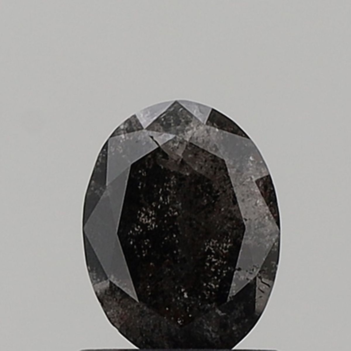 Oval Salt And Pepper Natural Diamond 0.92ct VS1 loose diamond