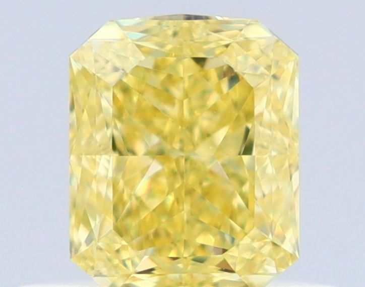 Radiant Fancy Intense Yellow Natural Diamond 0.51ct VS1 loose diamond