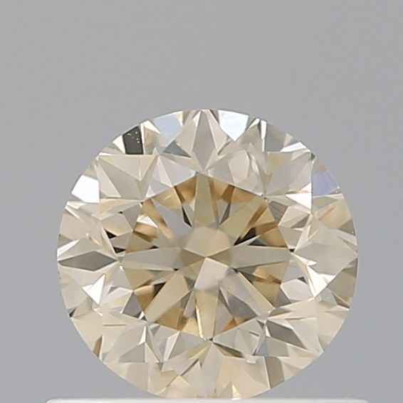 Round Fancy Light Brown Natural Diamond 0.7ct VS1 loose diamond