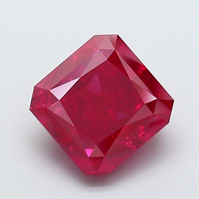 Radiant Fancy Vivid Red Lab-grown Diamond 6.14ct VS1 loose diamond