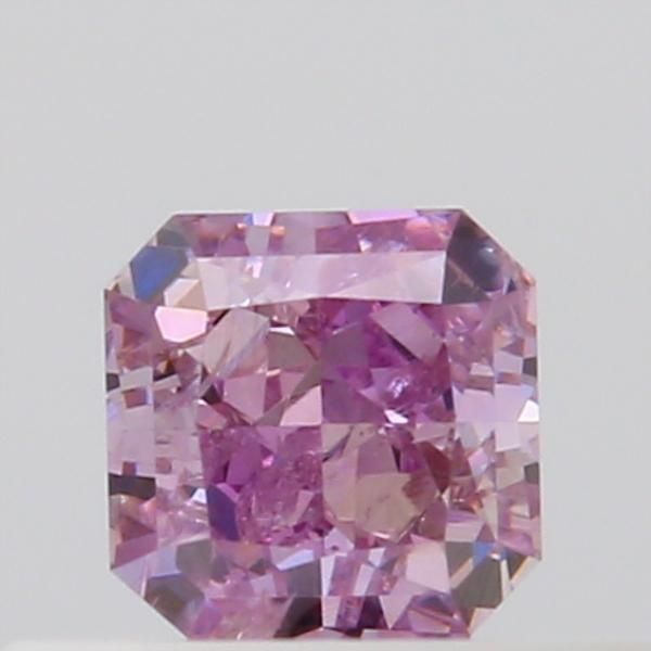 Radiant Fancy Intense Pink Purple Natural Diamond 0.3ct I1 loose diamond