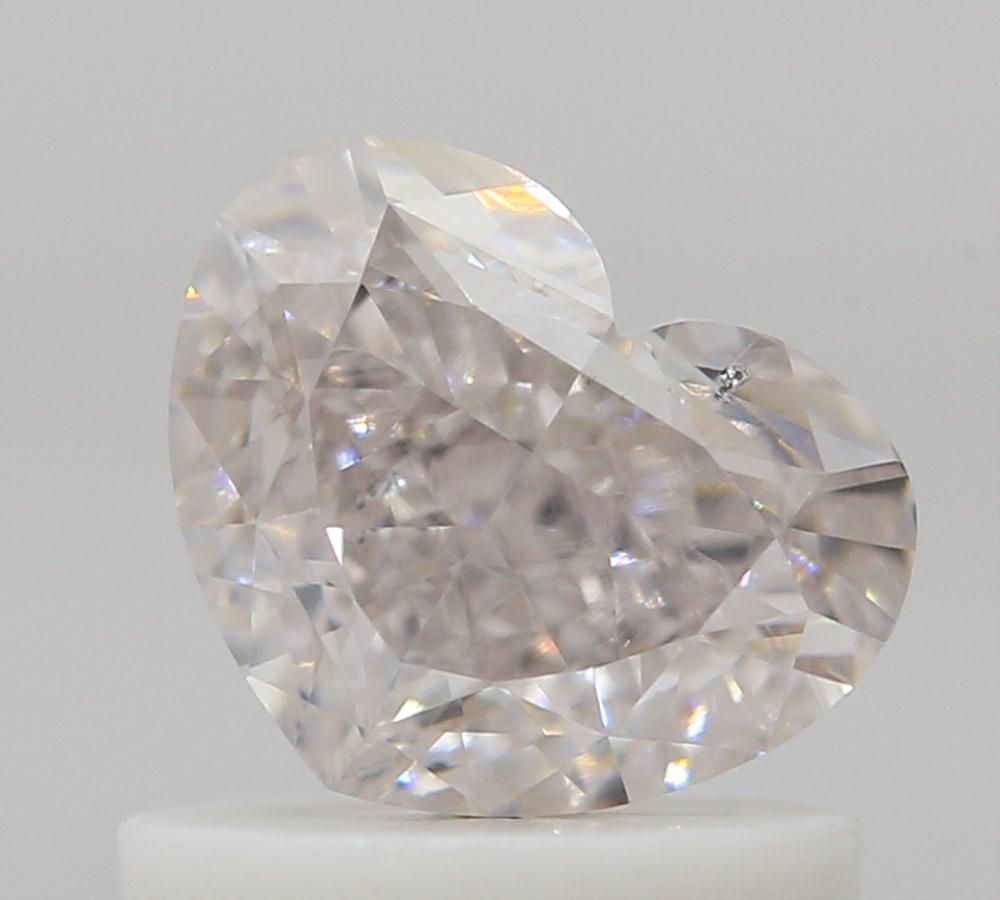 Heart Fancy Light Pinkish Brown Natural Diamond 1.01ct SI1 loose diamond