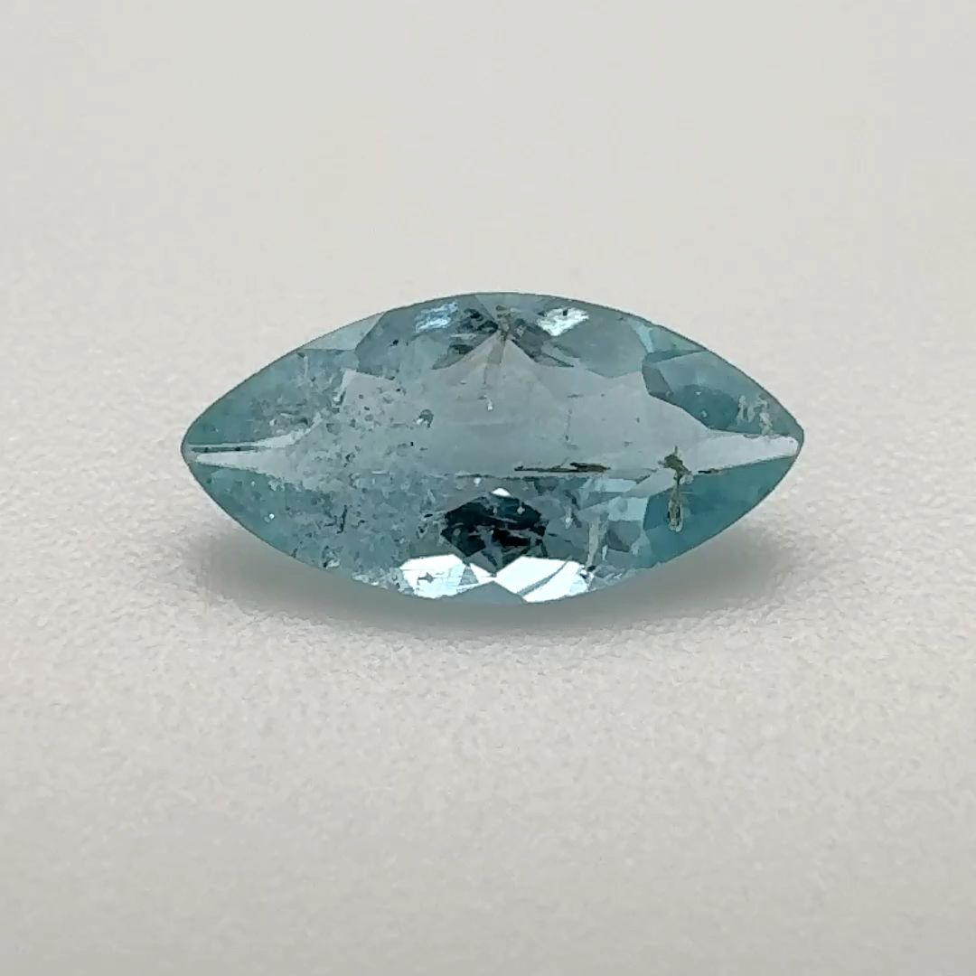 Marquise Blue Aquamarine 0.825ct loose gemstone