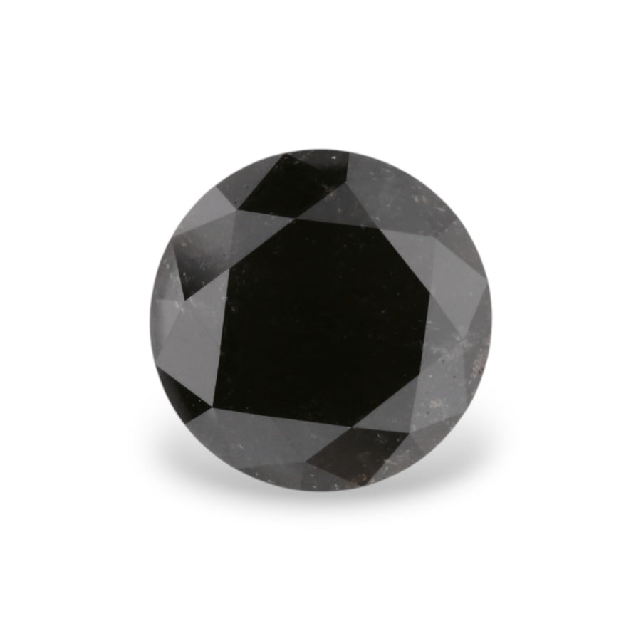 Round Fancy Black Natural Diamond 2.44ct VVS2 loose diamond