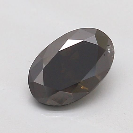 Oval Fancy Deep Black Lab-grown Diamond 0.51ct VS2 loose diamond