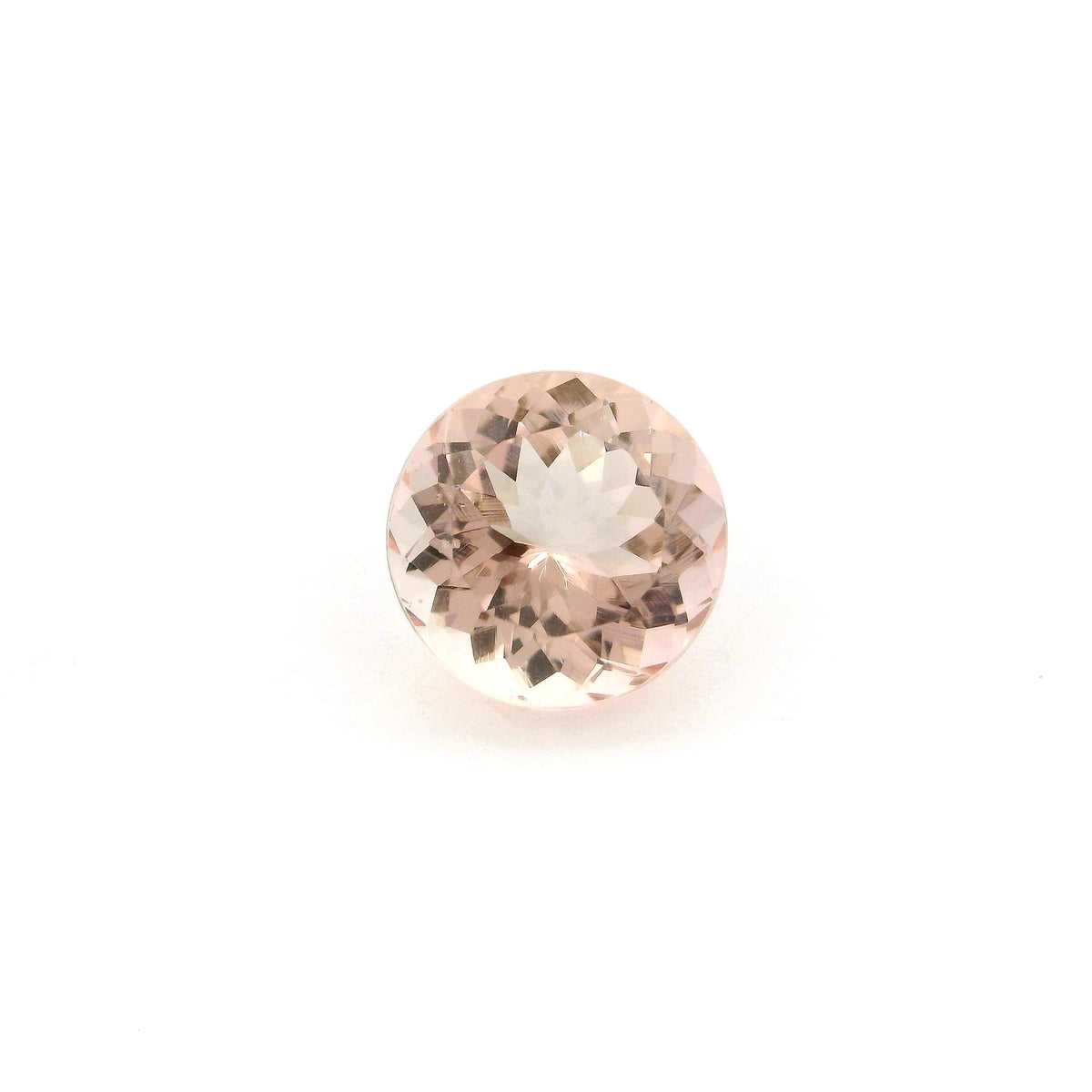 Round Pink Morganite 3.24ct loose gemstone